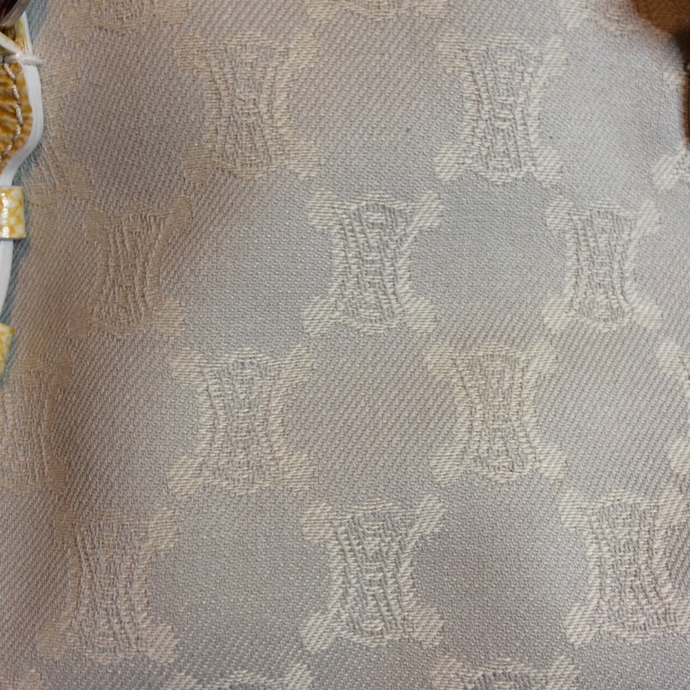 SOLD!!!! Celine Pale Blue Canvas w/Light Yellow Trim/Handle - Picture 12 of 15